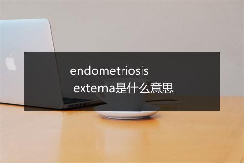 endometriosis externa是什么意思