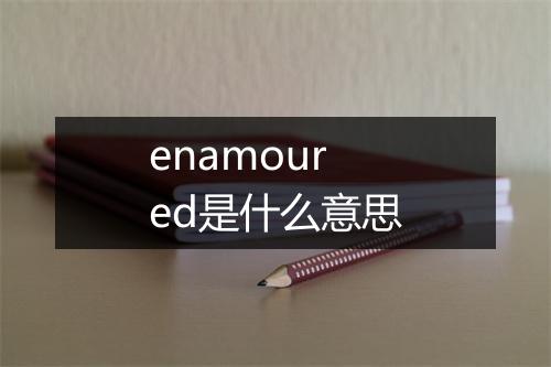 enamoured是什么意思