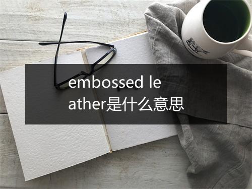 embossed leather是什么意思