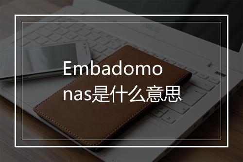 Embadomonas是什么意思