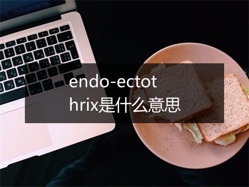 endo-ectothrix是什么意思