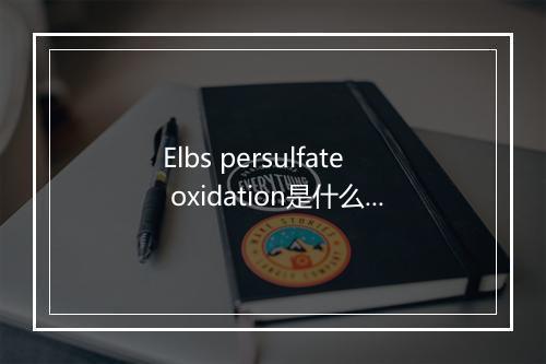 Elbs persulfate oxidation是什么意思