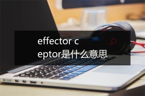 effector ceptor是什么意思