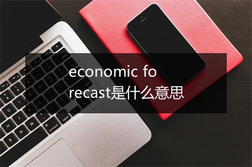 economic forecast是什么意思