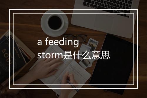 a feeding storm是什么意思