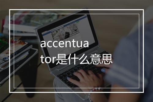 accentuator是什么意思