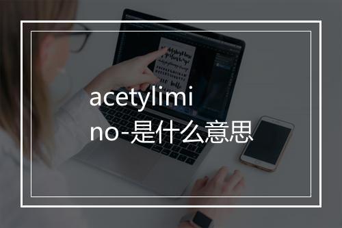 acetylimino-是什么意思