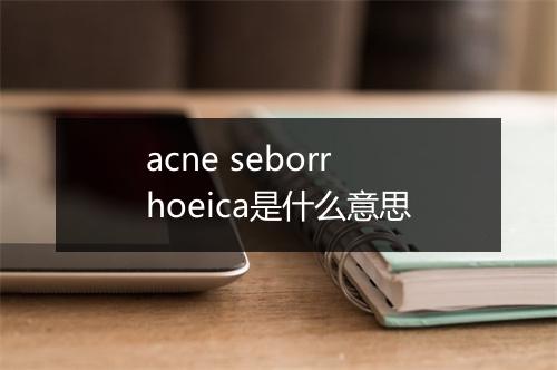 acne seborrhoeica是什么意思