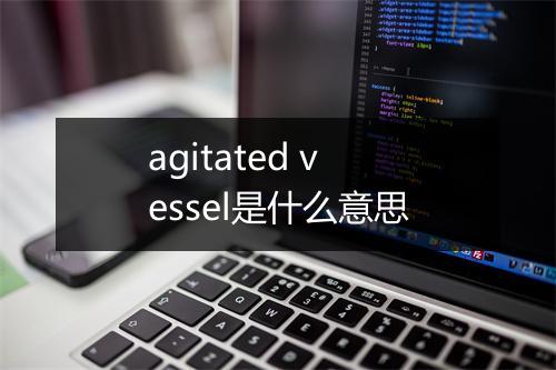 agitated vessel是什么意思