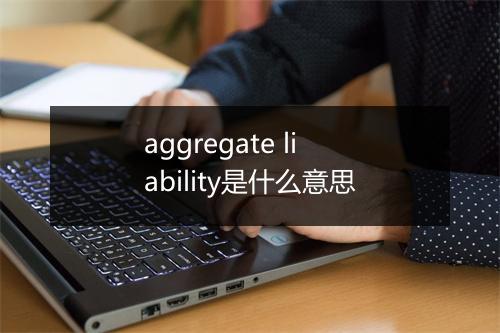 aggregate liability是什么意思