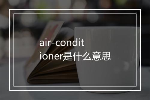 air-conditioner是什么意思