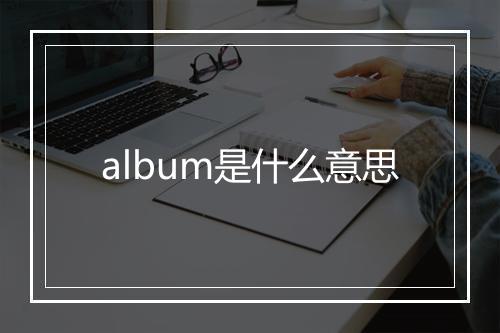 album是什么意思