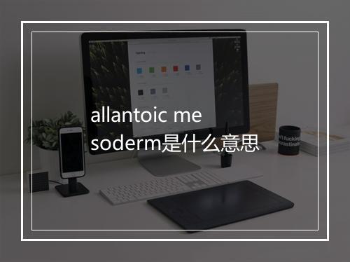 allantoic mesoderm是什么意思