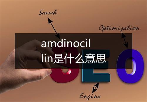 amdinocillin是什么意思