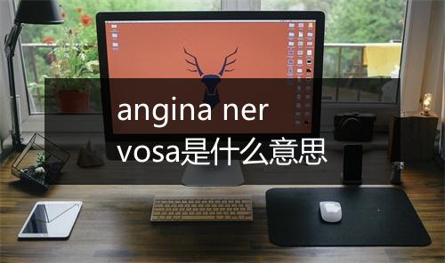 angina nervosa是什么意思