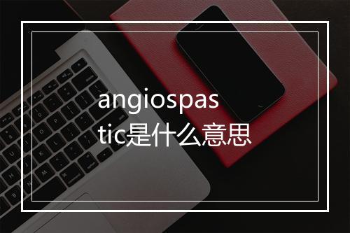 angiospastic是什么意思