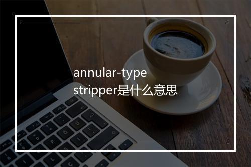 annular-type stripper是什么意思