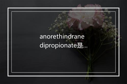 anorethindrane dipropionate是什么意思