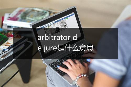 arbitrator de jure是什么意思