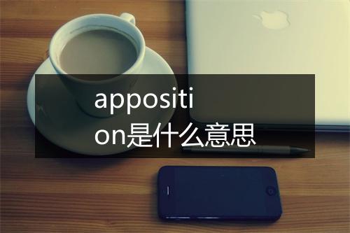 apposition是什么意思