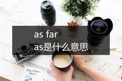 as far as是什么意思