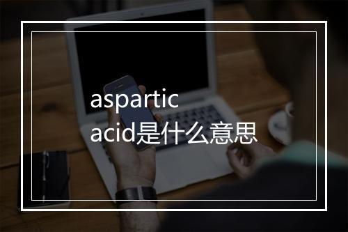 aspartic acid是什么意思