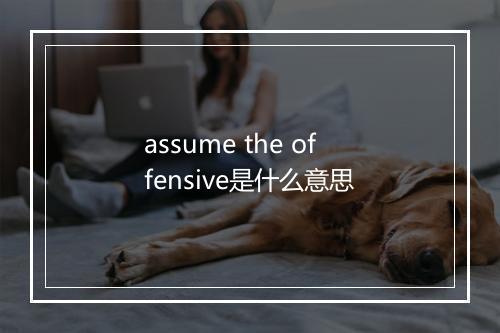 assume the offensive是什么意思