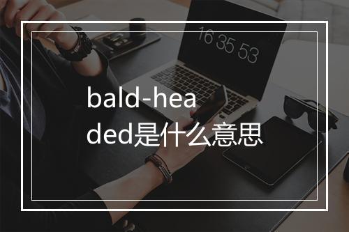 bald-headed是什么意思