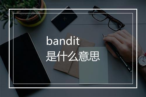 bandit是什么意思