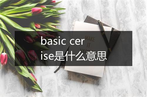 basic cerise是什么意思