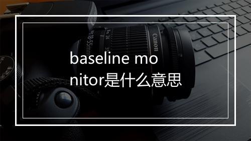 baseline monitor是什么意思