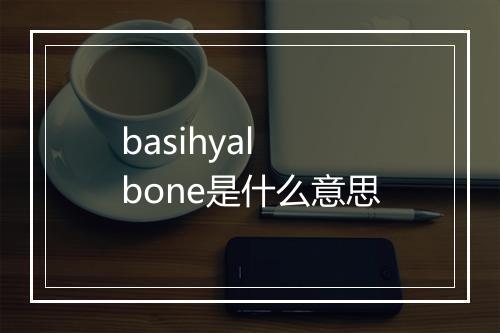 basihyal bone是什么意思