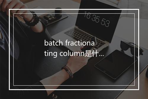 batch fractionating column是什么意思