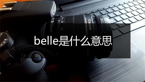 belle是什么意思