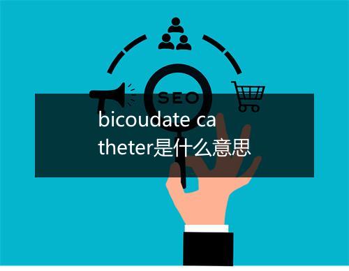 bicoudate catheter是什么意思