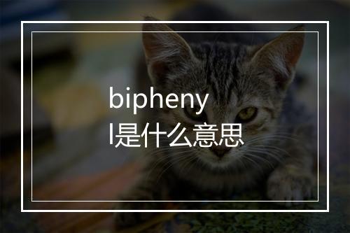 biphenyl是什么意思