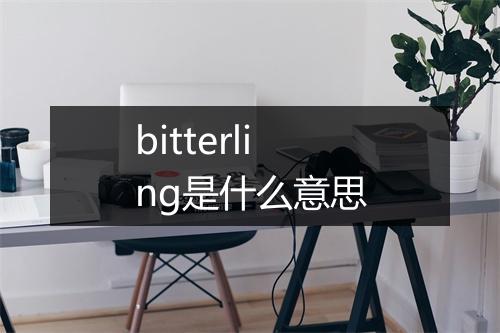 bitterling是什么意思