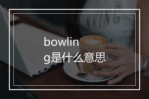 bowling是什么意思