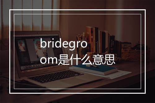 bridegroom是什么意思