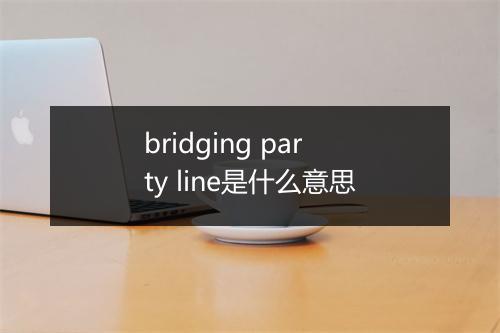 bridging party line是什么意思