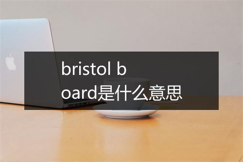 bristol board是什么意思