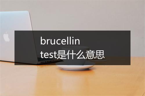 brucellin test是什么意思