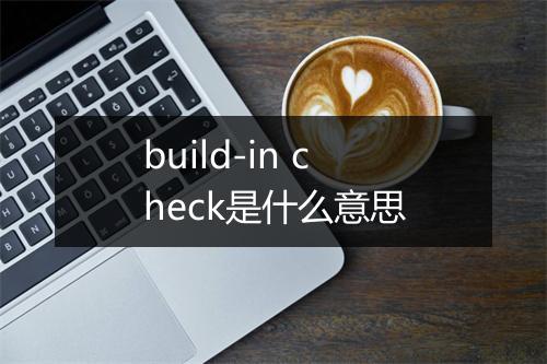 build-in check是什么意思