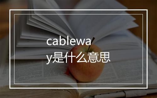 cableway是什么意思