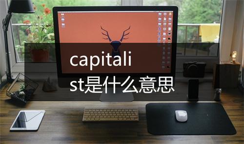 capitalist是什么意思