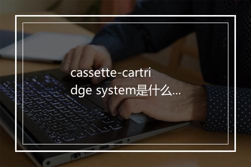 cassette-cartridge system是什么意思