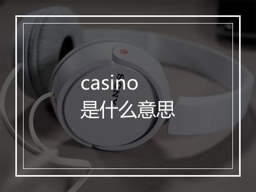 casino是什么意思