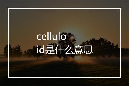 celluloid是什么意思