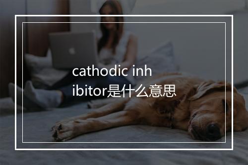 cathodic inhibitor是什么意思