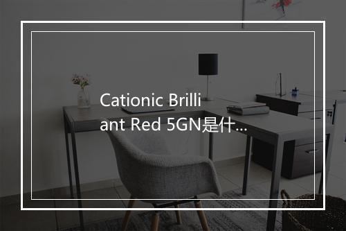 Cationic Brilliant Red 5GN是什么意思